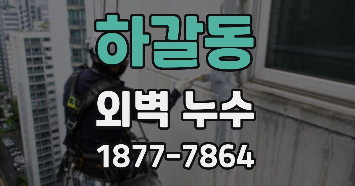 하갈동 외벽 누수