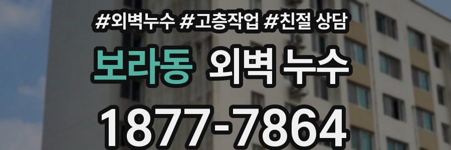 보라동 외벽 누수