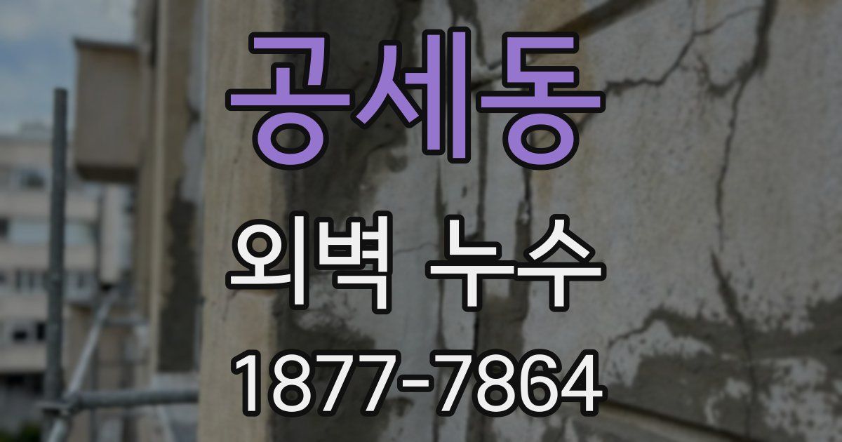 공세동 외벽 누수
