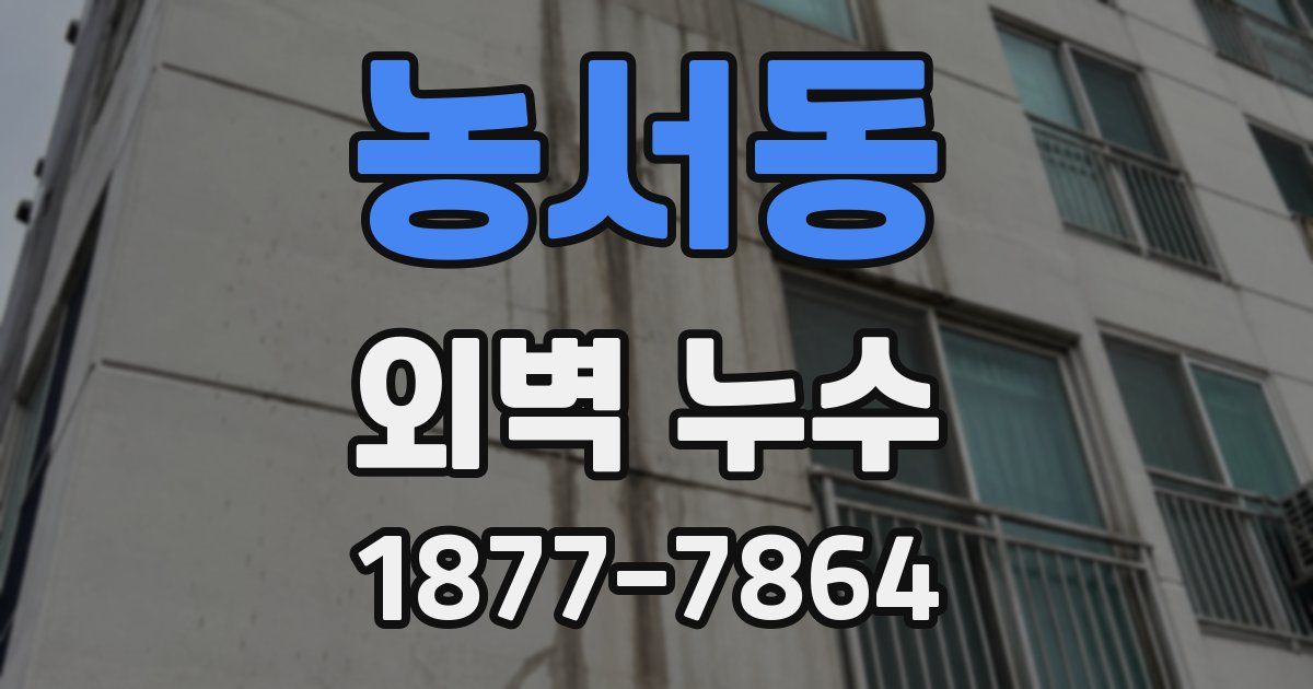 농서동 외벽 누수