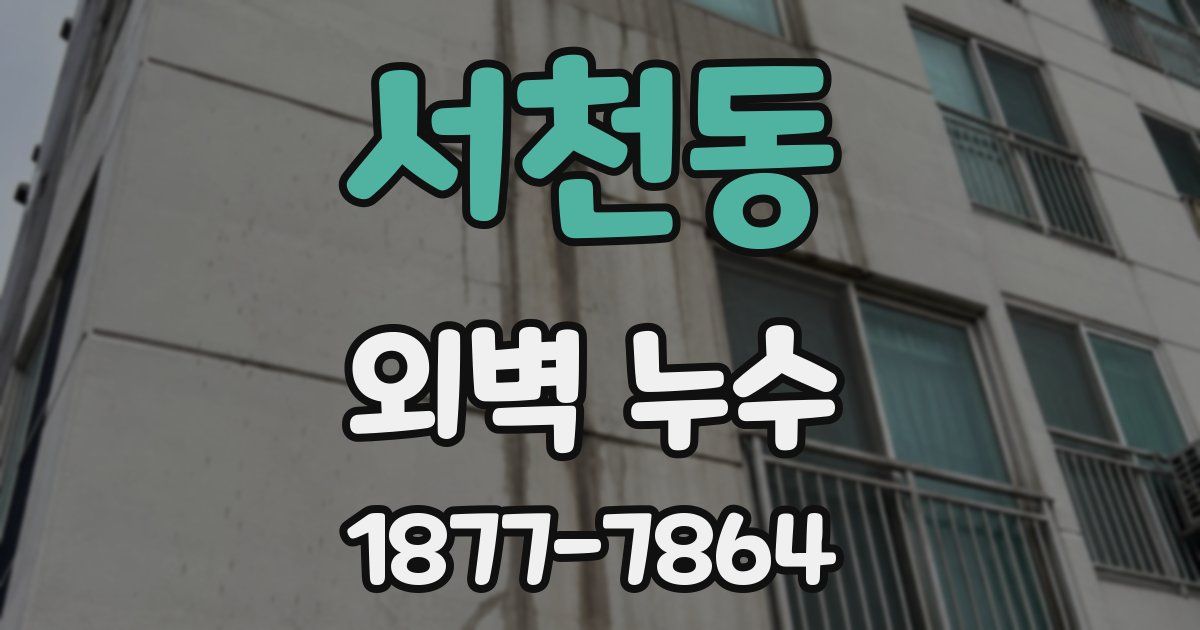 서천동 외벽 누수