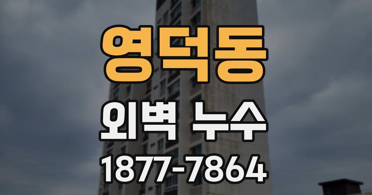 영덕동 외벽 누수