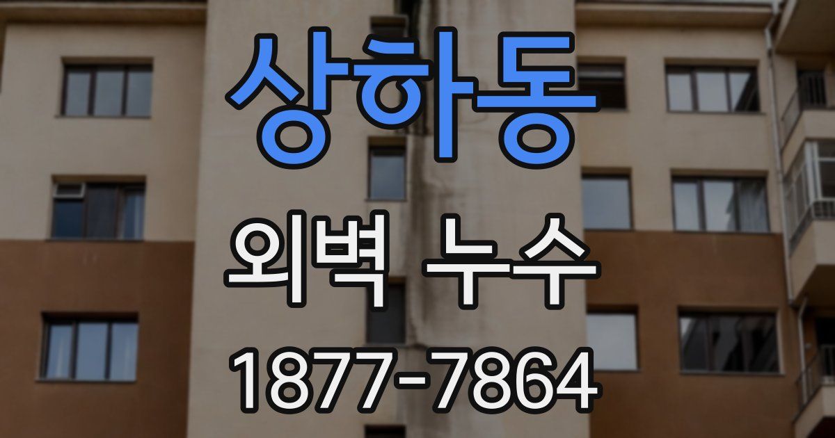 상하동 외벽 누수