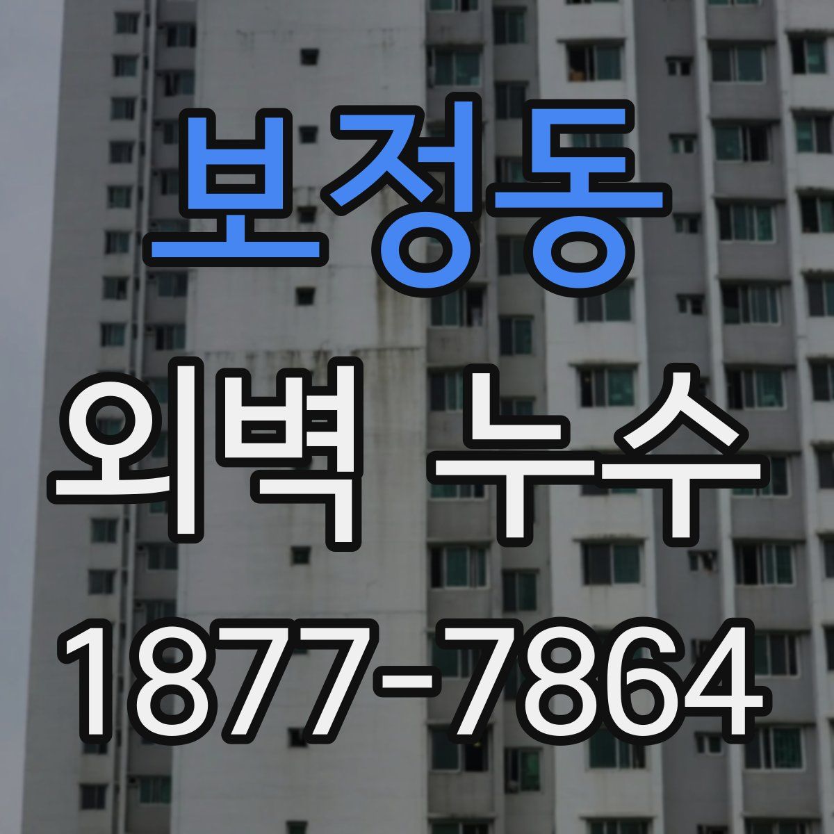 보정동 외벽 누수