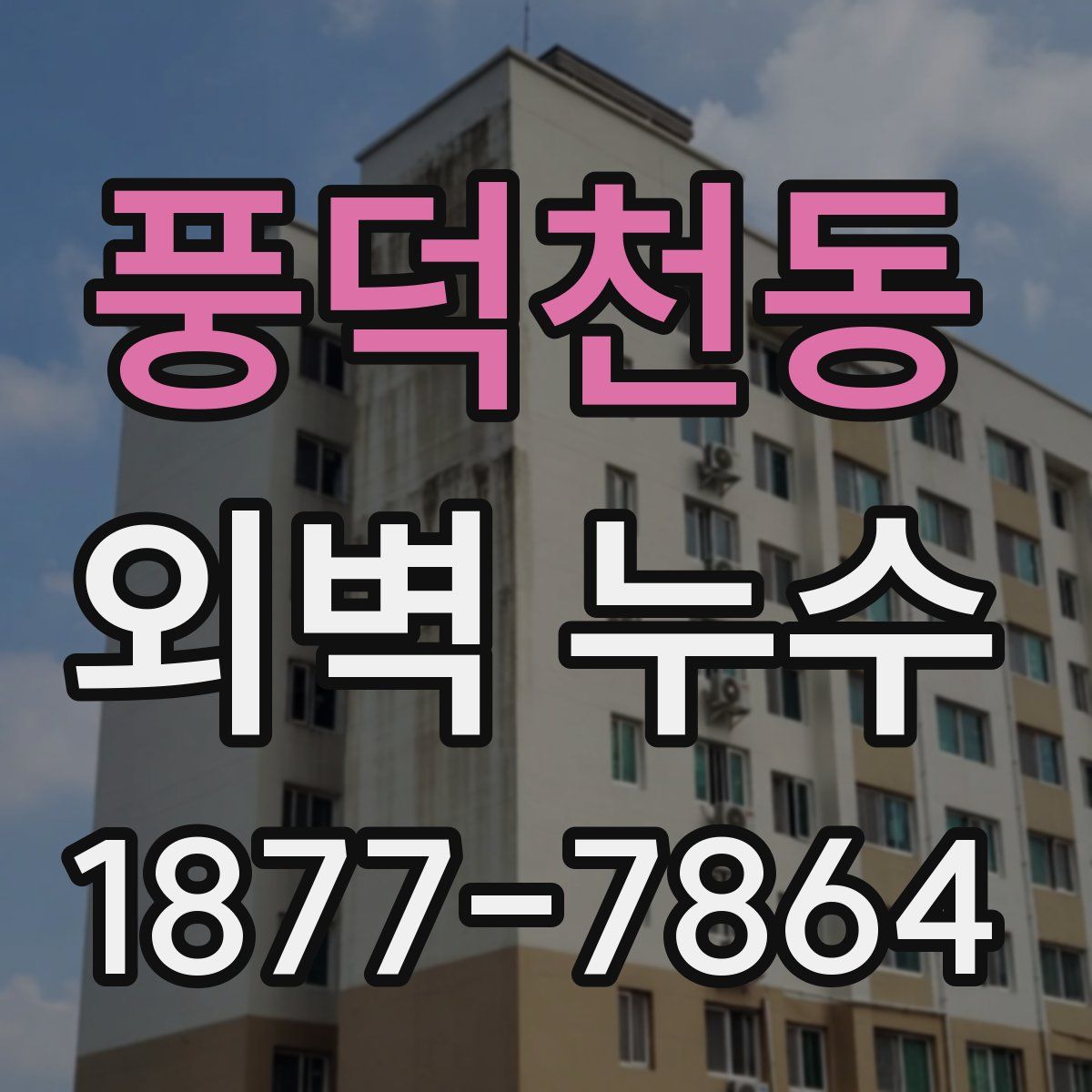 풍덕천동 외벽 누수