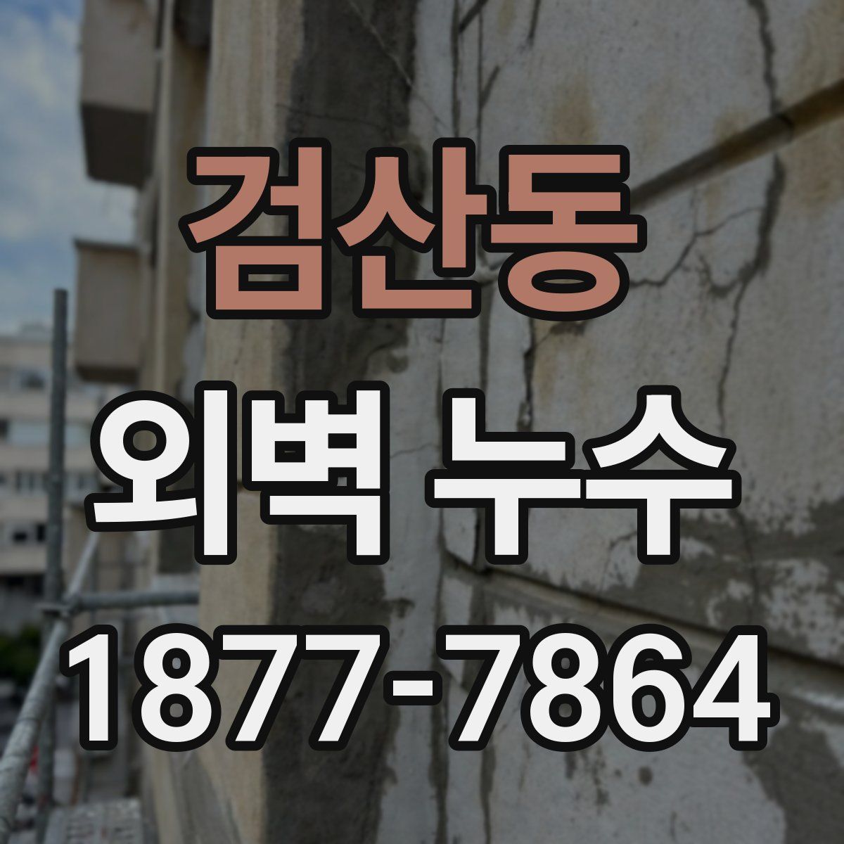 검산동 외벽 누수