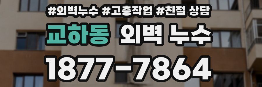 교하동 외벽 누수