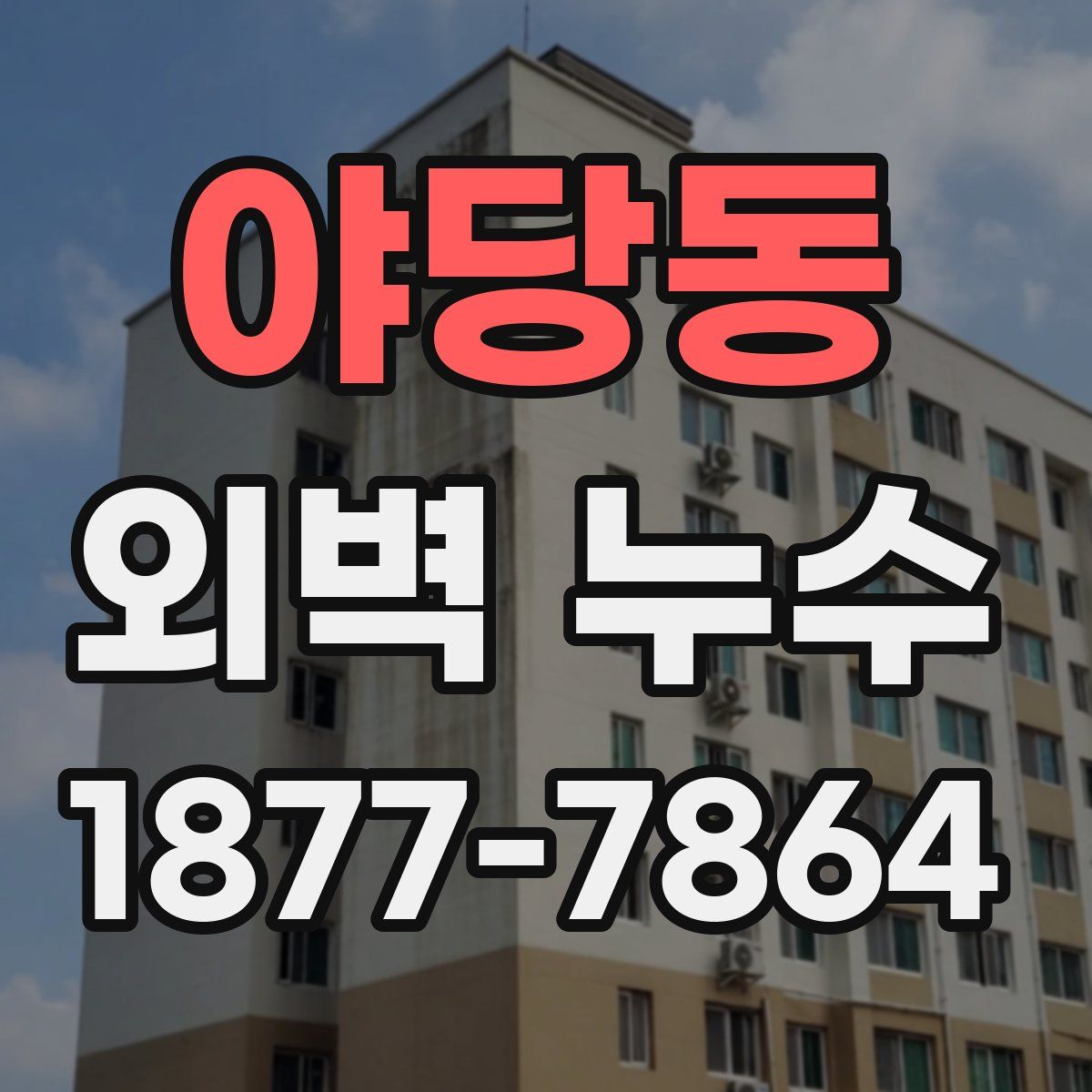 야당동 외벽 누수