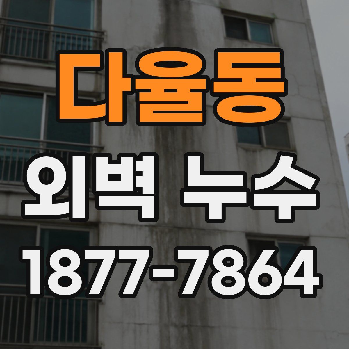 다율동 외벽 누수