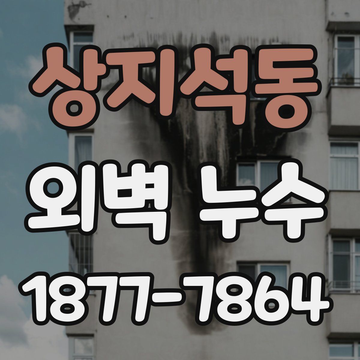 상지석동 외벽 누수