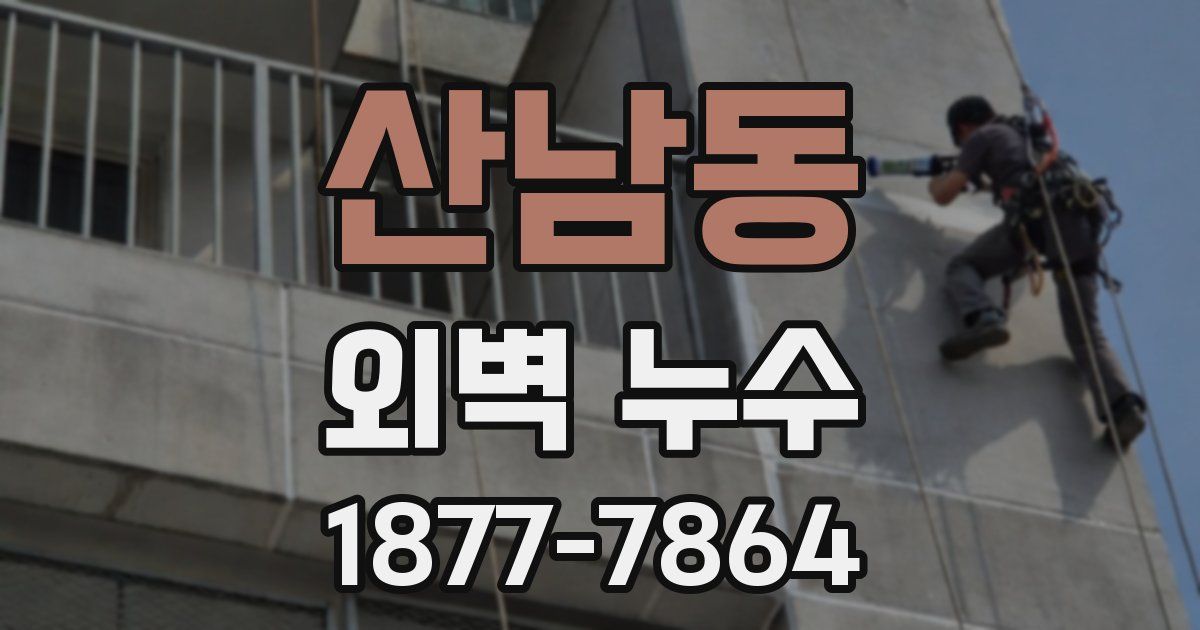 산남동 외벽 누수