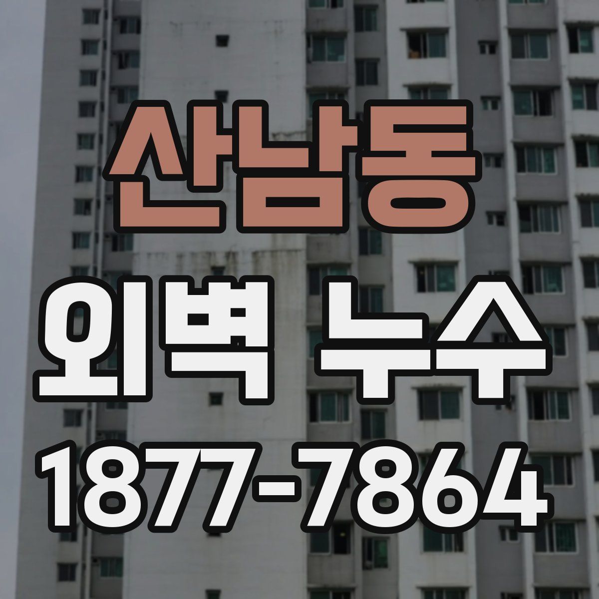 산남동 외벽 누수