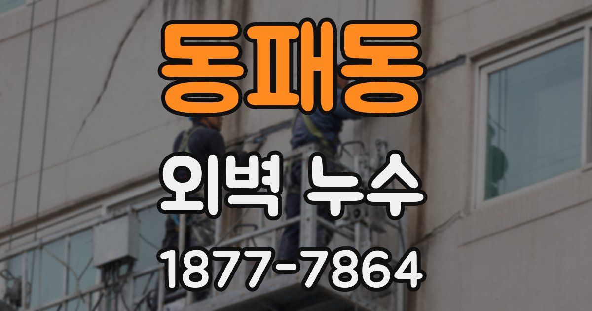 동패동 외벽 누수