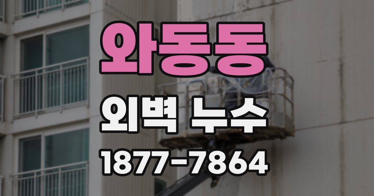 와동동 외벽 누수