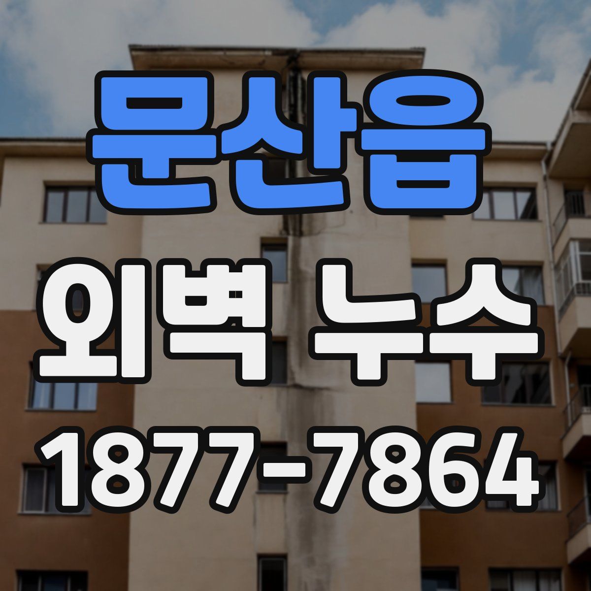 문산읍 외벽 누수