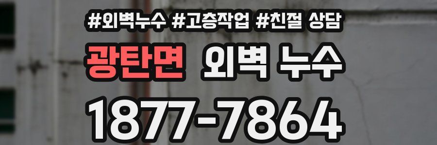 광탄면 외벽 누수