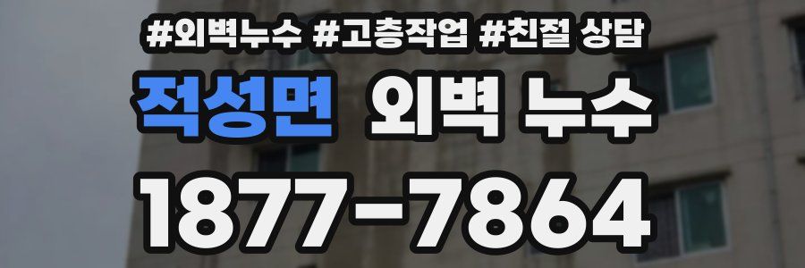 적성면 외벽 누수