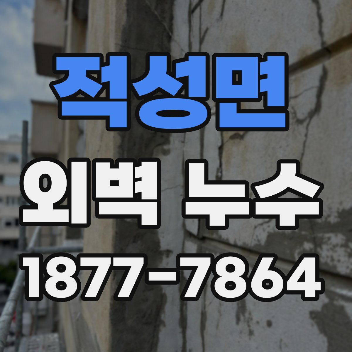 적성면 외벽 누수