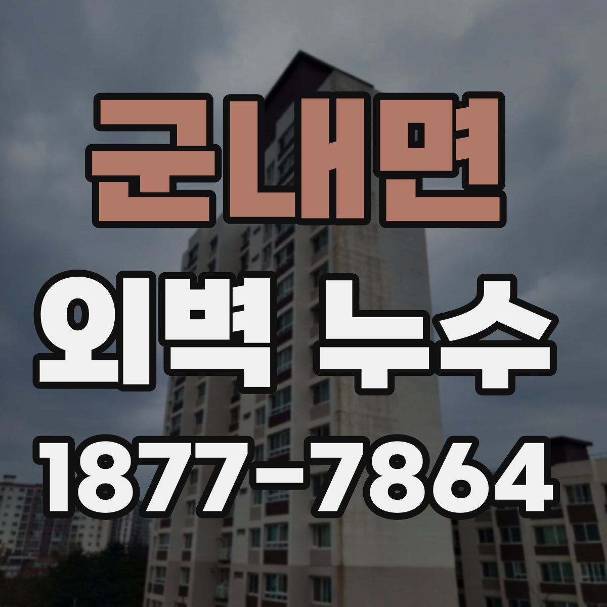군내면 외벽 누수