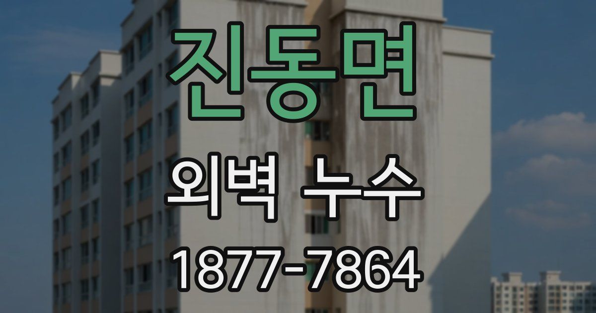 진동면 외벽 누수