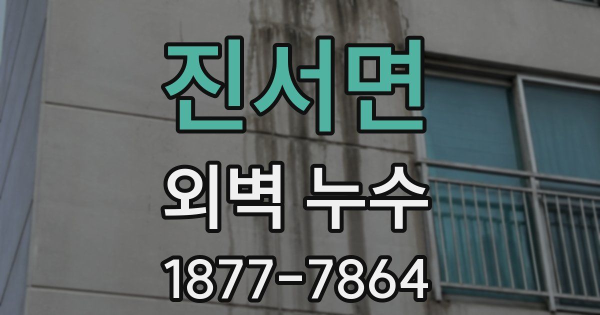 진서면 외벽 누수