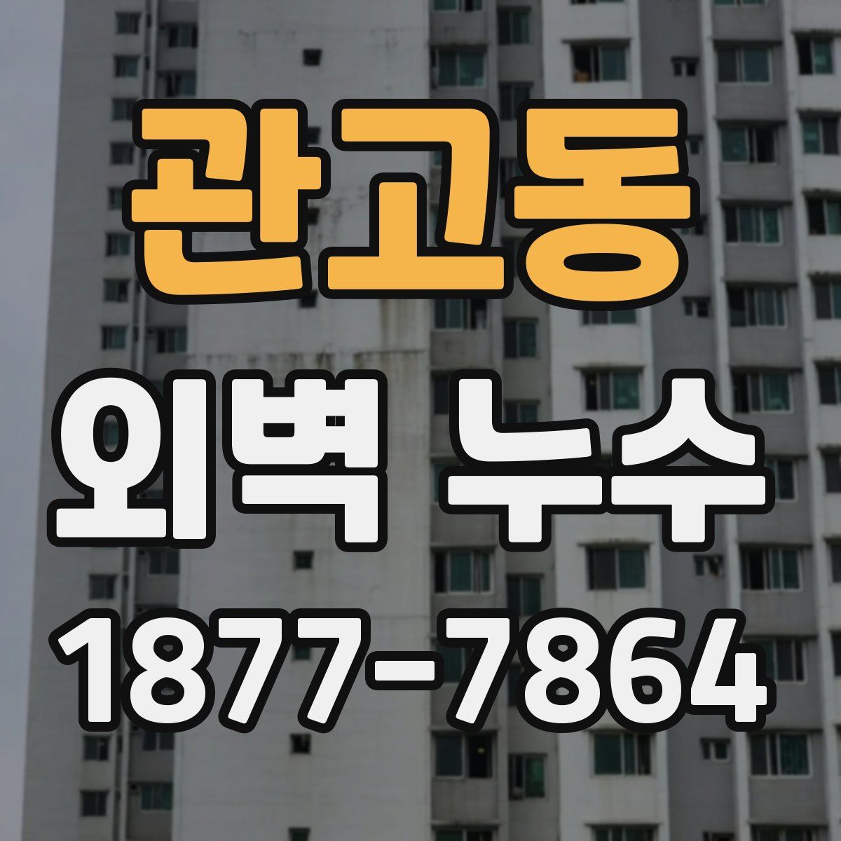 관고동 외벽 누수