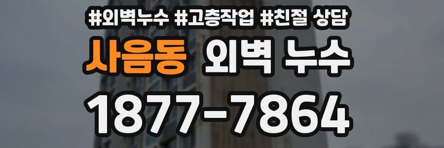 사음동 외벽 누수
