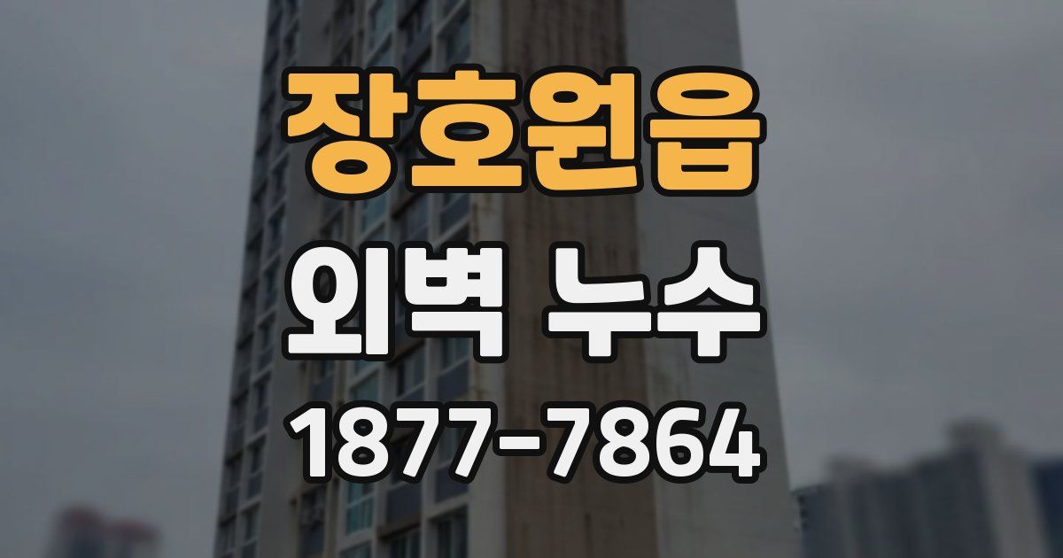 장호원읍 외벽 누수