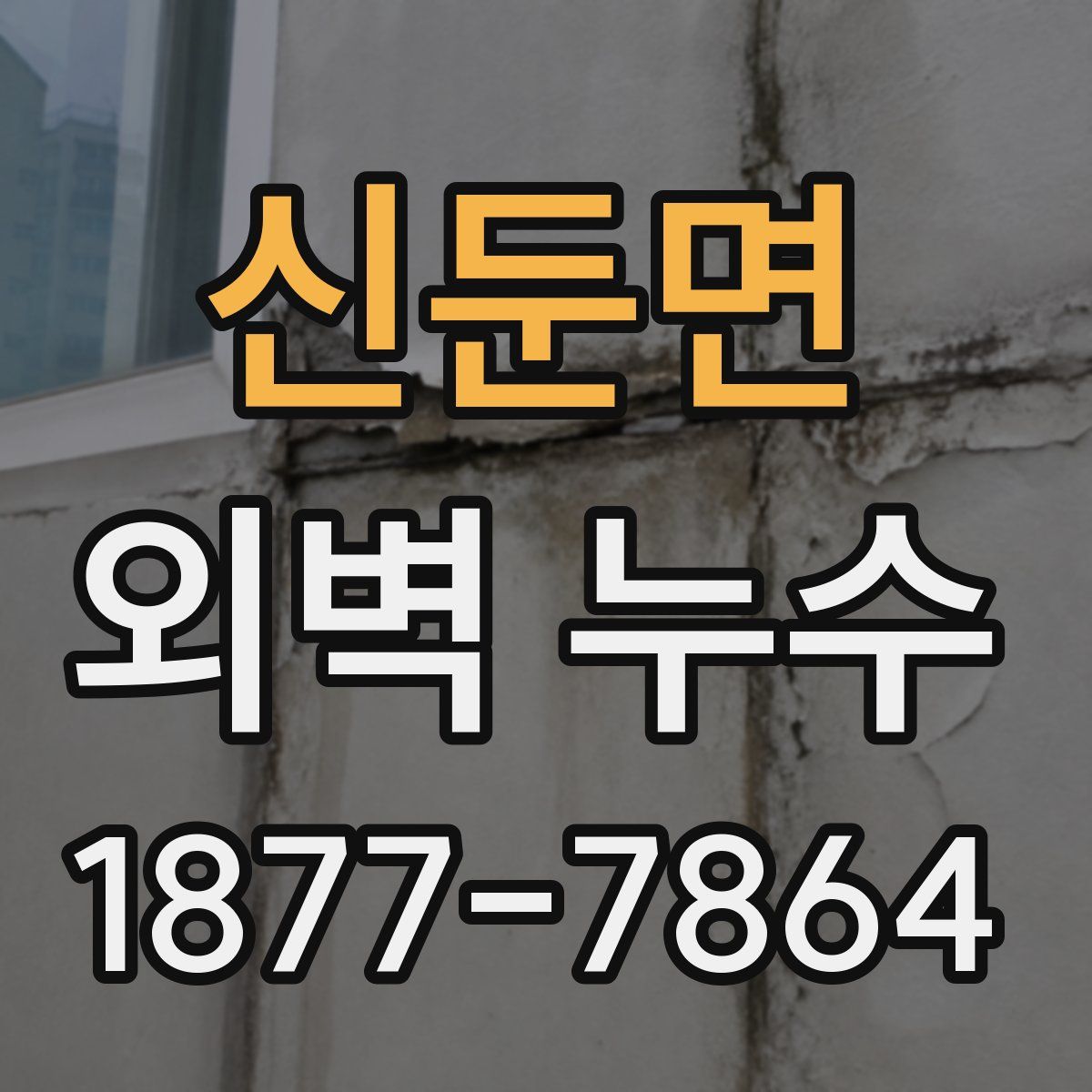신둔면 외벽 누수