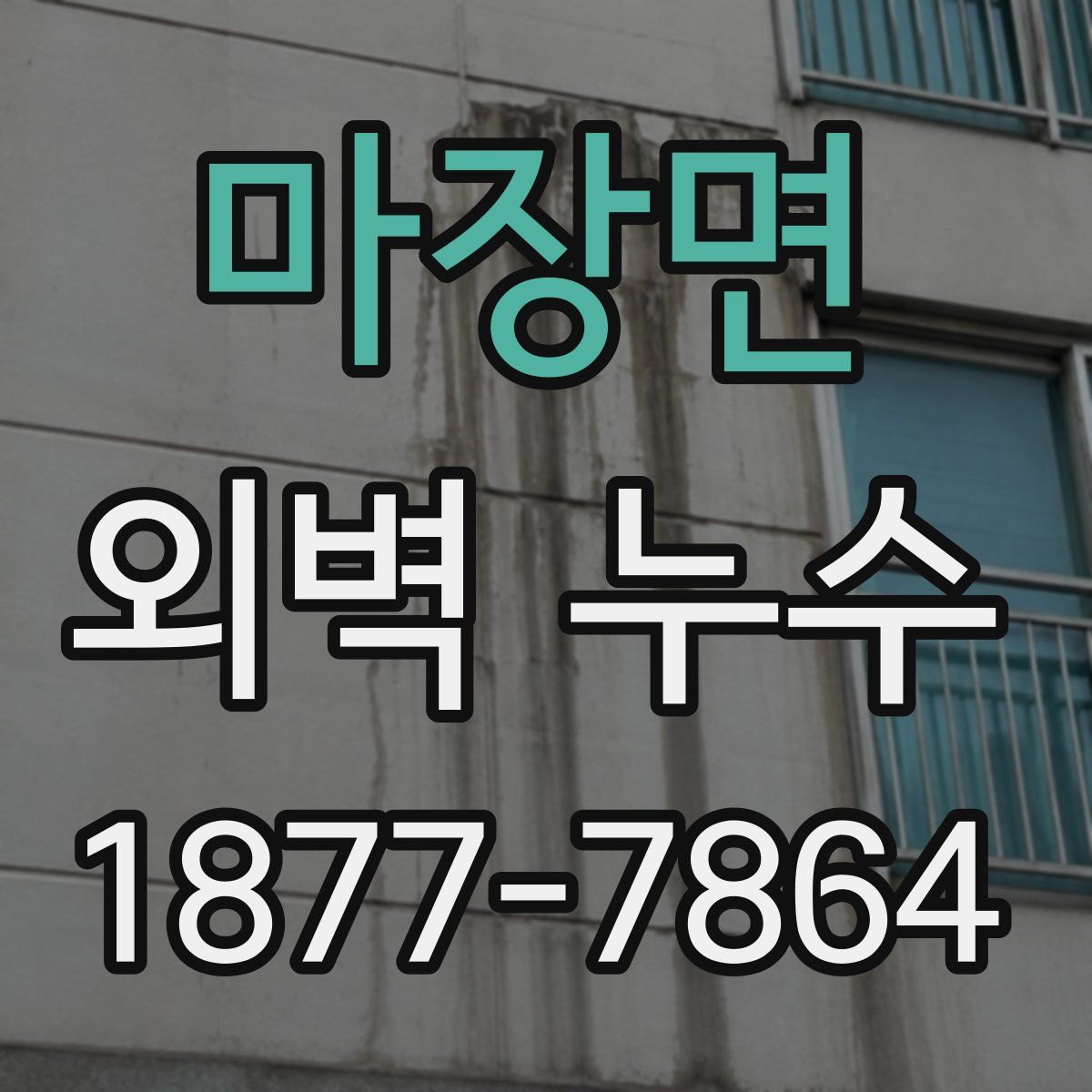 마장면 외벽 누수
