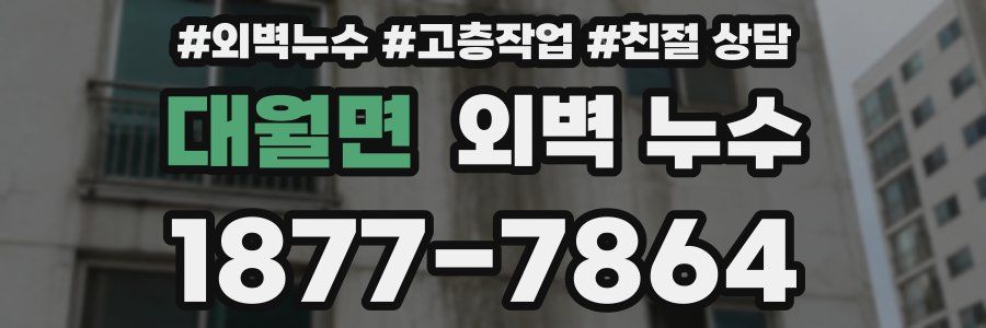 대월면 외벽 누수