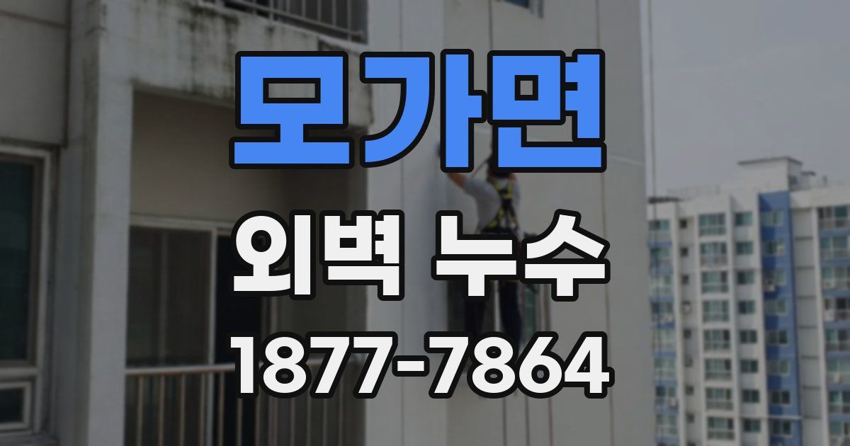 모가면 외벽 누수