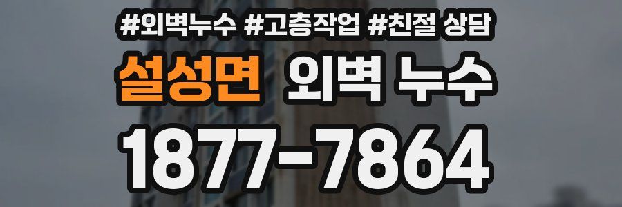 설성면 외벽 누수