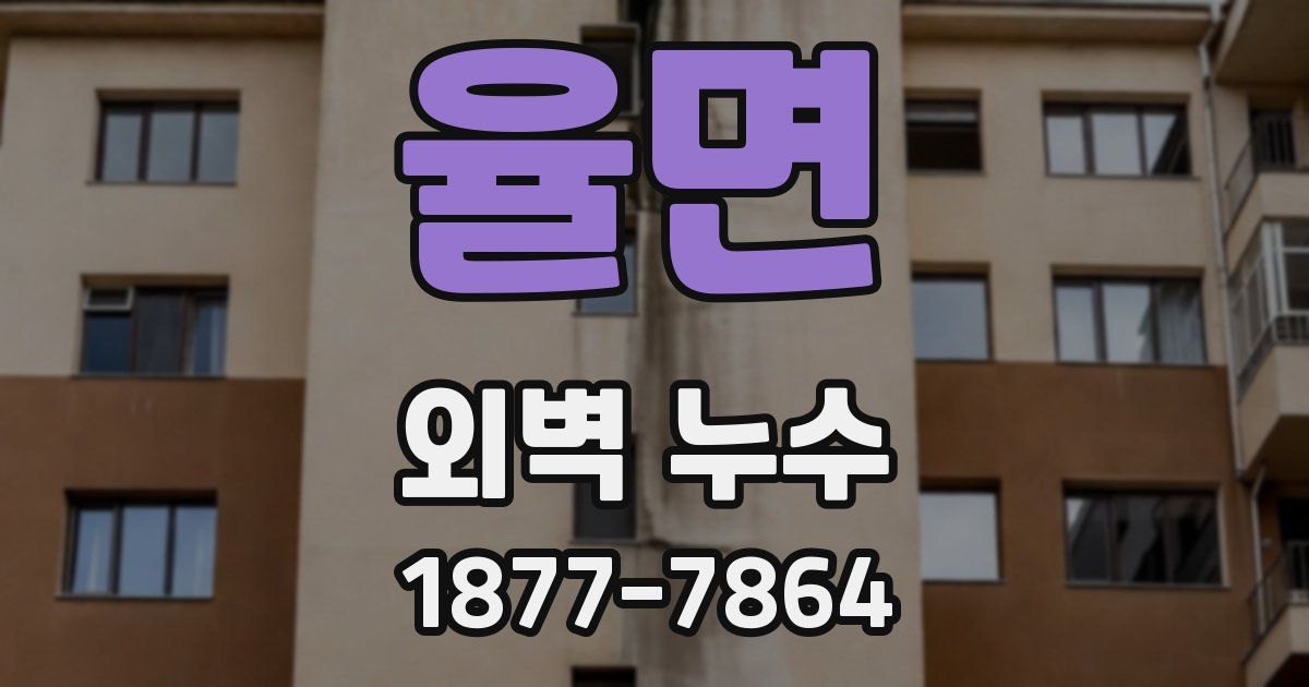 율면 외벽 누수