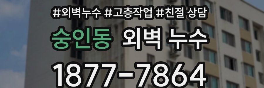 숭인동 외벽 누수