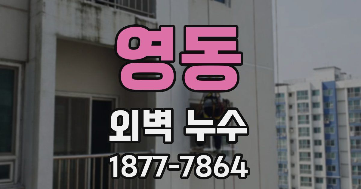 영동 외벽 누수