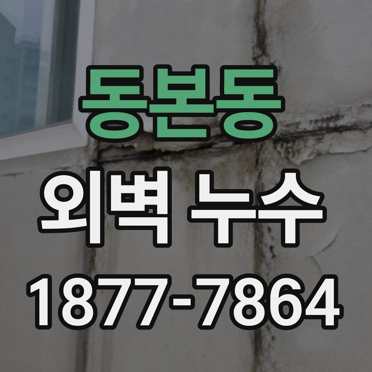 동본동 외벽 누수