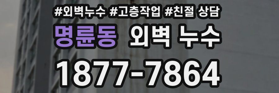 명륜동 외벽 누수