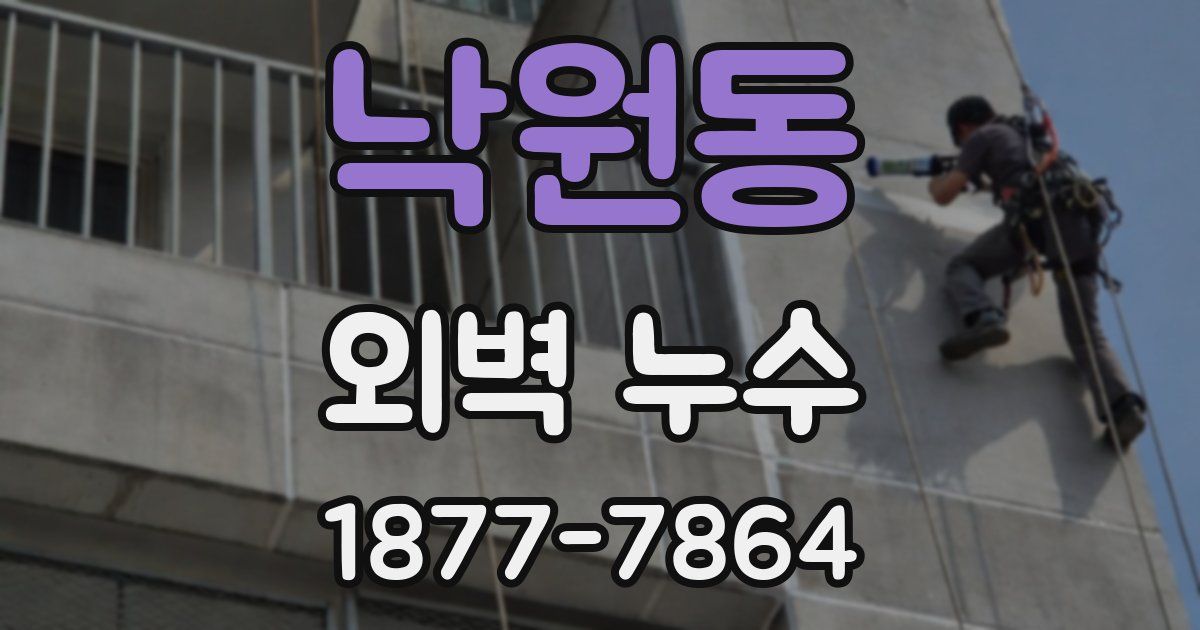낙원동 외벽 누수