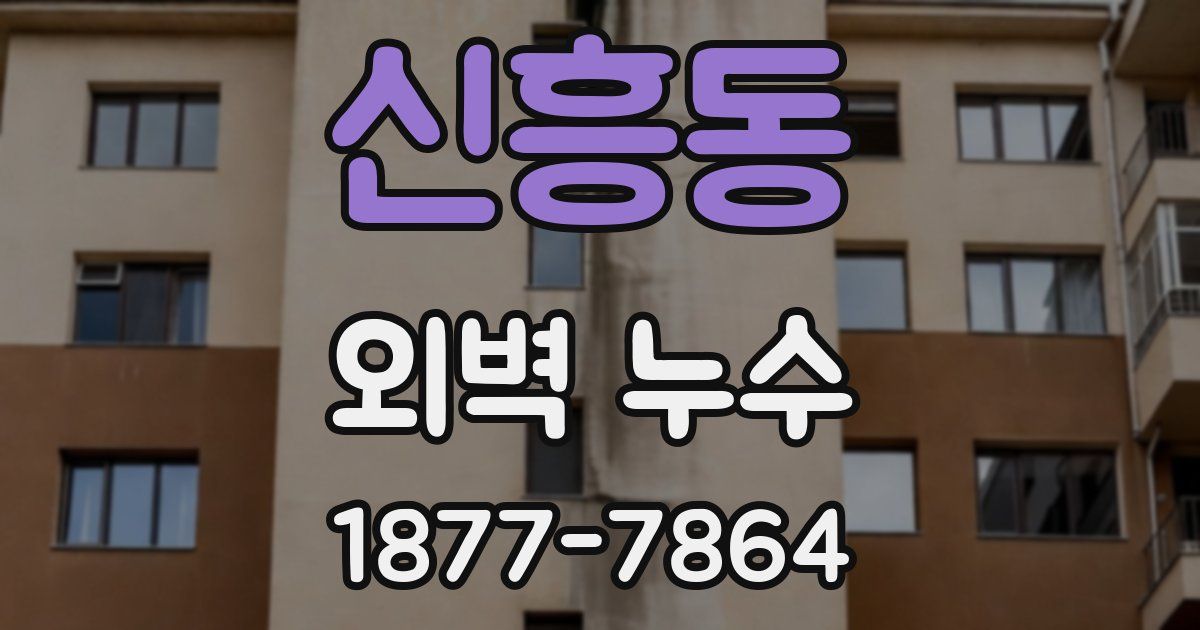 신흥동 외벽 누수