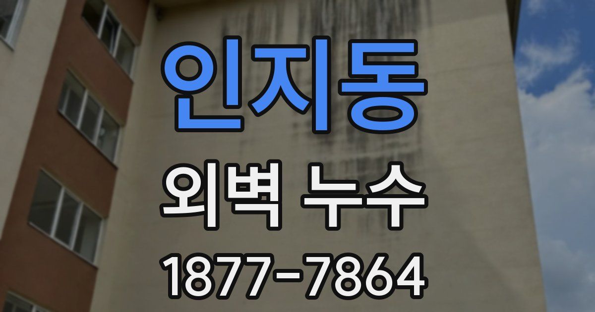 인지동 외벽 누수