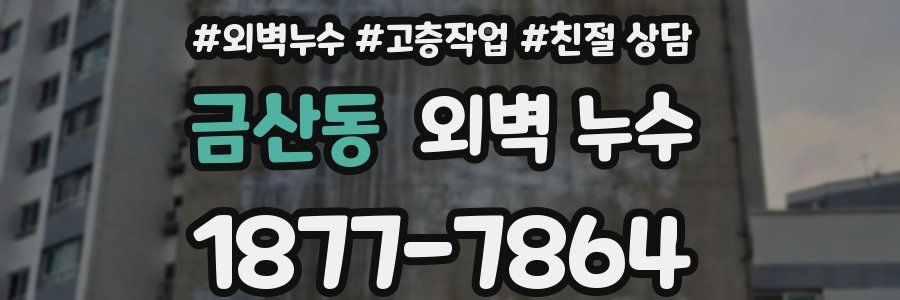 금산동 외벽 누수