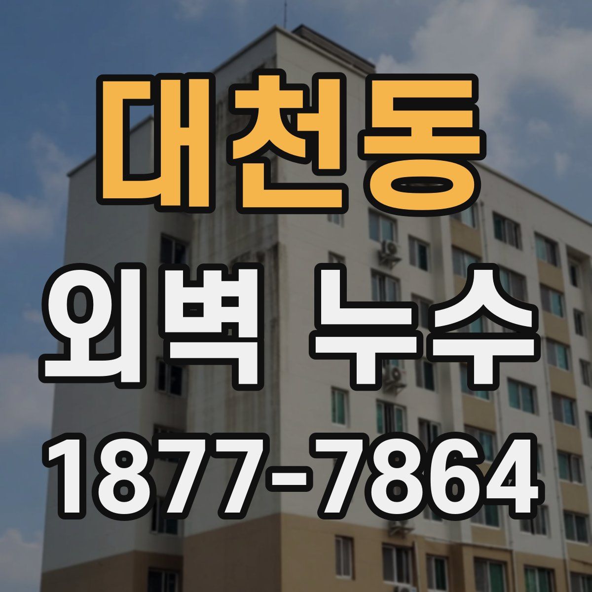 대천동 외벽 누수