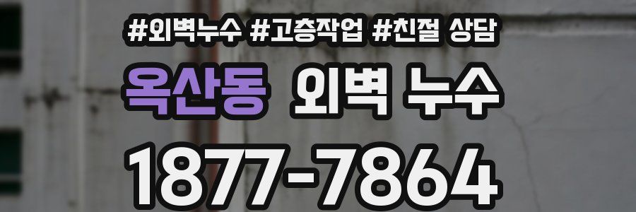 옥산동 외벽 누수