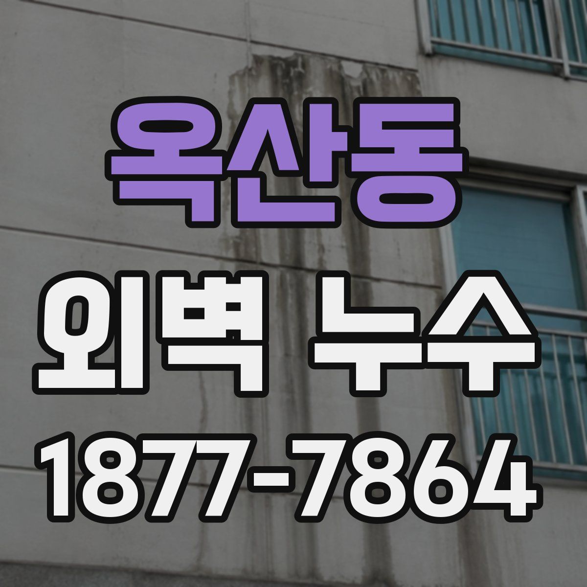 옥산동 외벽 누수
