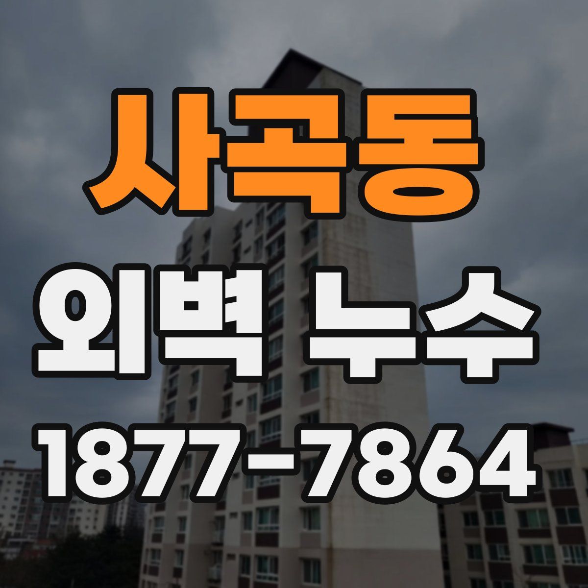 사곡동 외벽 누수