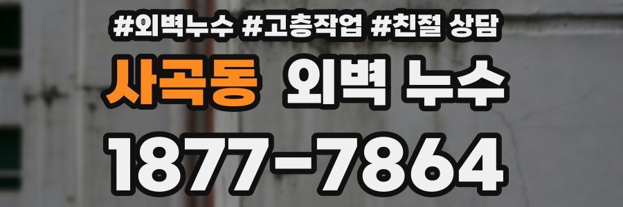 사곡동 외벽 누수