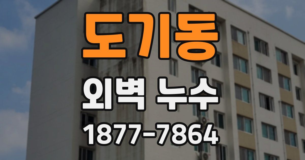 도기동 외벽 누수