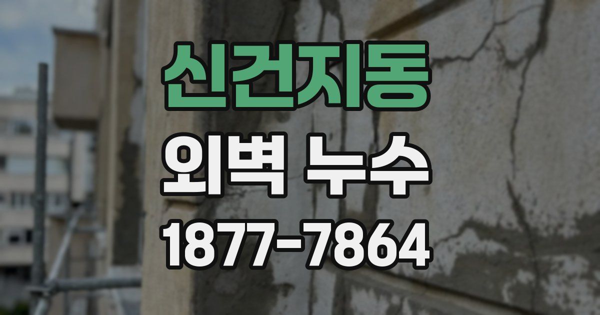 신건지동 외벽 누수