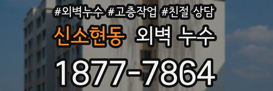 신소현동 외벽 누수